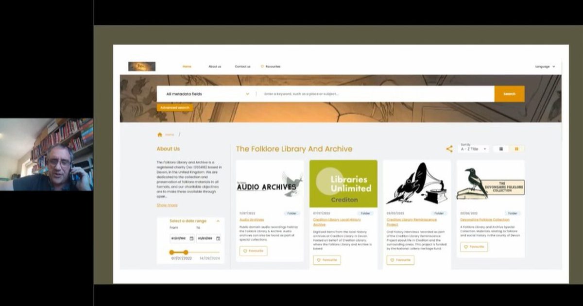 Folklore Library Program The Folklore Library & Archive: using Preservica to… | Preservica